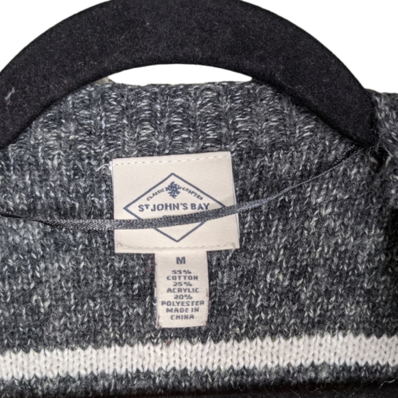 St. John's Bay Open Front Cardigan – Size M ❤️🖤🤍 - Picture 3 of 6